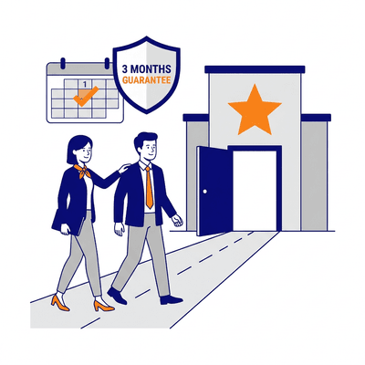 Accompagnement jusqu'à la prise de poste